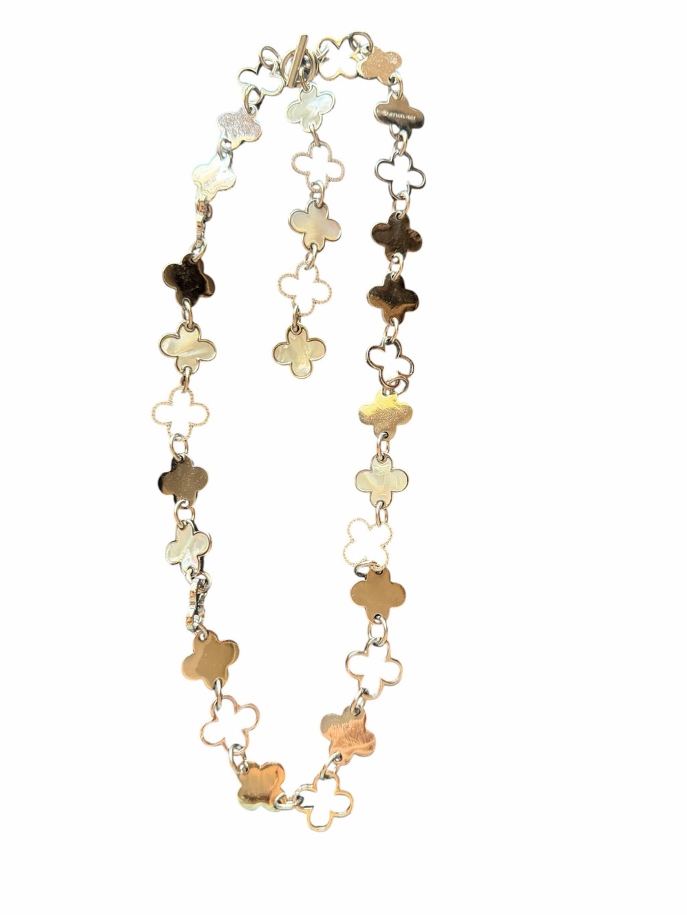 Women’s Clover Link Necklace in Mixed Metal- Ann Taylor